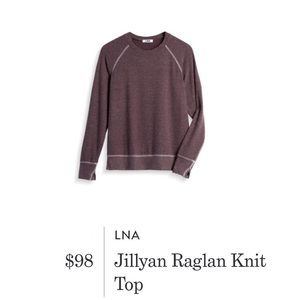 NWT LNA super soft raglan sweatshirt Stitch Fix XL